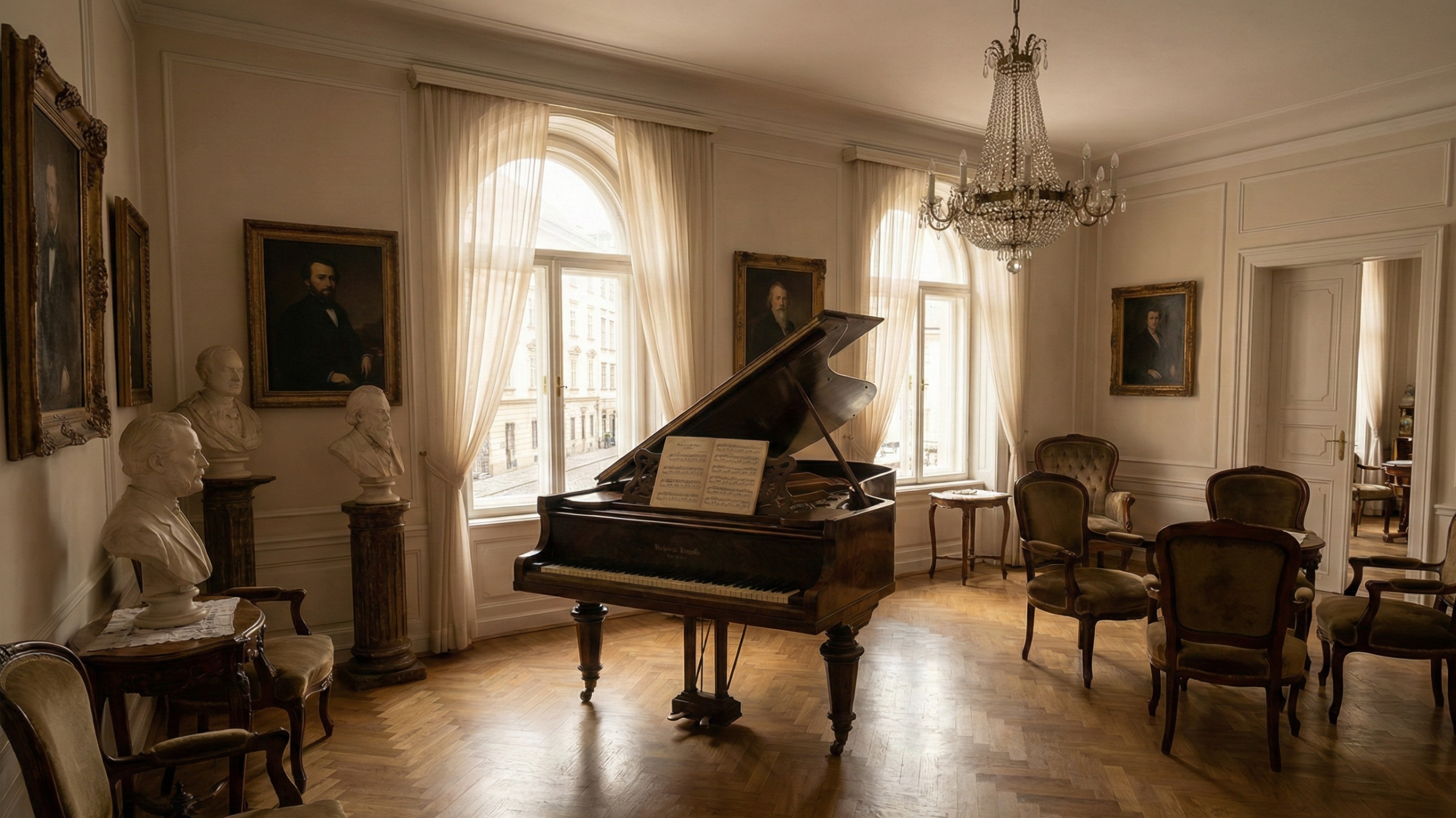 Sheet music preview of Waltz in A-flat Major, Op. 39 No. 15 by Johannes Brahms