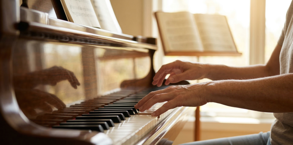 Piano Practice with Stiff Fingers: 5 Gentle Exercises for Adult Beginners